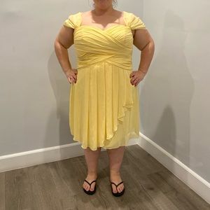David’s Bridal Yellow Dress Size 22 Plus Size